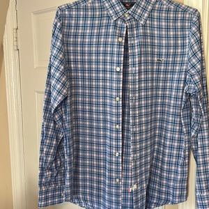 Vineyard Vines boys slim fit Whale Shirt in Small